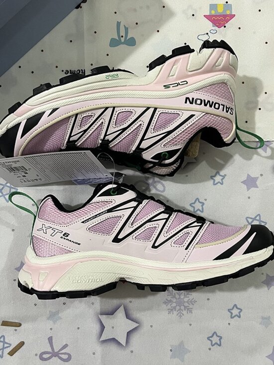 Salomon XT-6 Pink Outdoor Mesh Sneakers - Picture 3 of 8